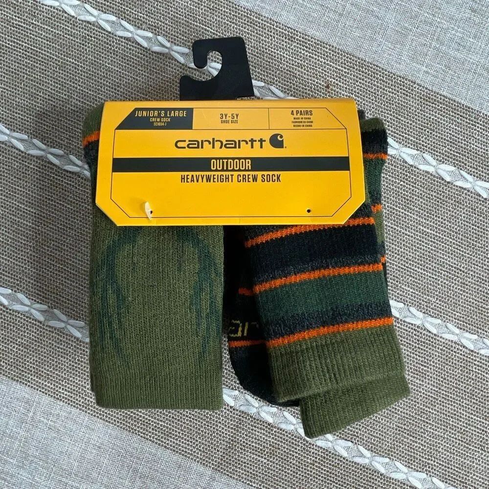 Carhartt juniors large crew sock outdoor heavyweight socks NEW unused
